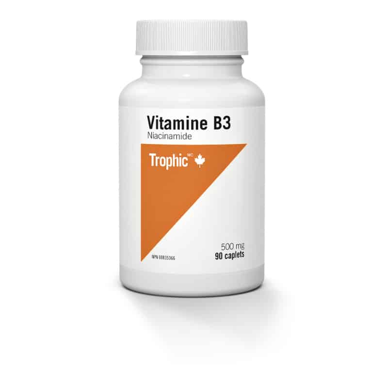 Vitamine B3 Niacinamide 500 mg||Vitamin B3 (niacinamide) 500 mg