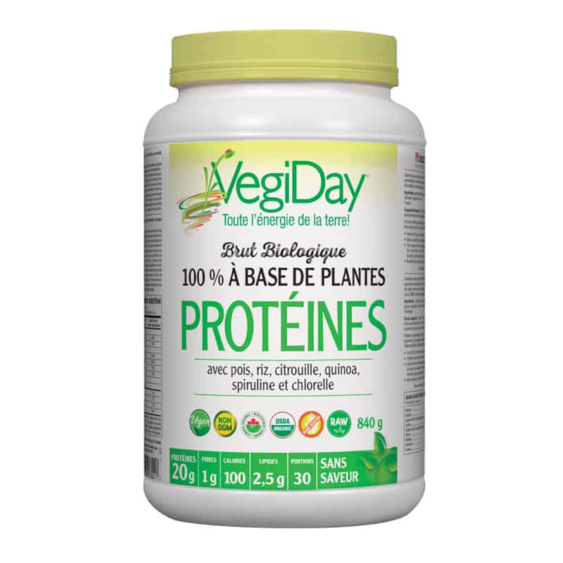 Protéines Brut Bio Non-aromatisé||Raw plant-based protein - Unflavored
