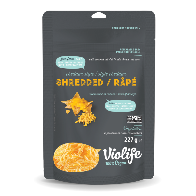 violife fromage vegetalien vegan simili altertatif style cheddar râpé