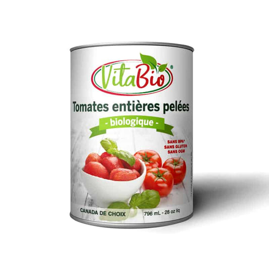 VitaBio tomates entières pelées biologique sans gluten