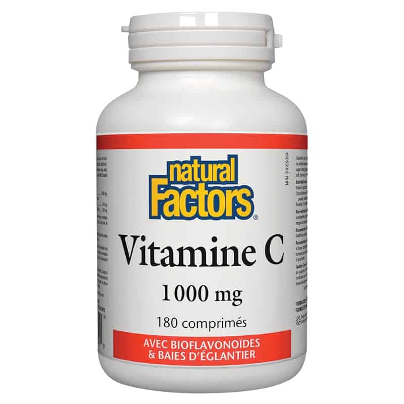 Natural factors vitamine c 1000 mg bioflavonoïdes 