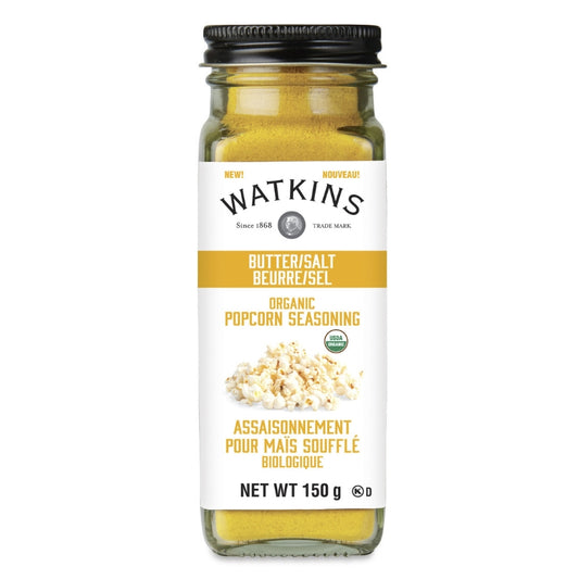 Watkins Assaisonnement Biologique Pour Maïs Soufflé, Beurre Et Sel