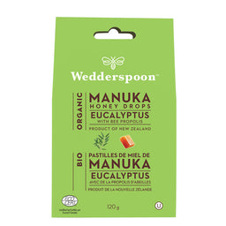 Wedderspoon pastilles miel manuka eucalyptus propolis biologique