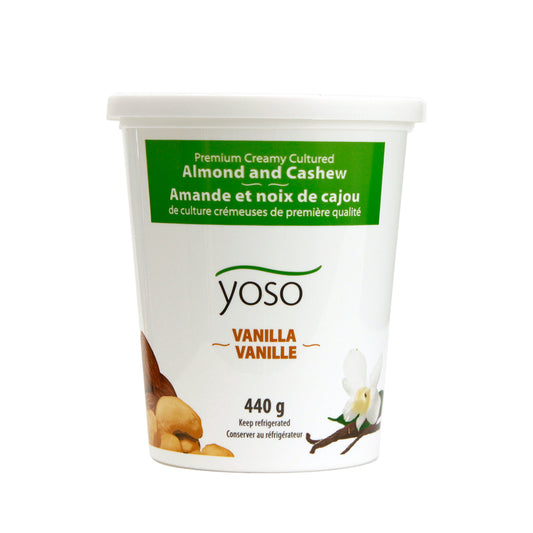Yoso yogourt végétal amande noix de cajou vanille
