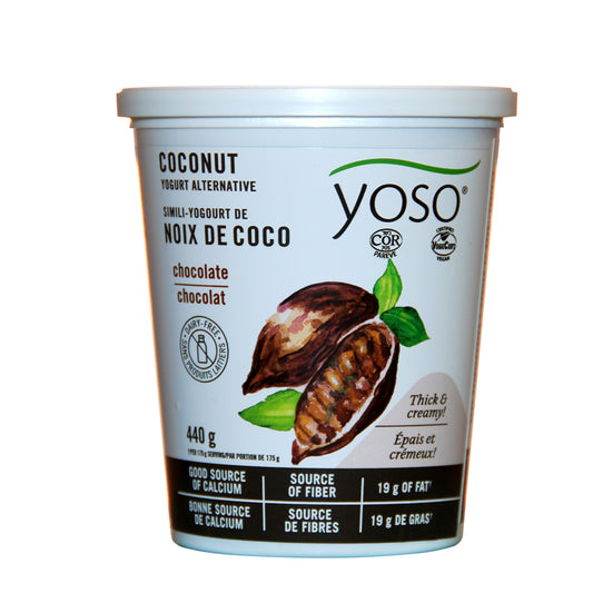 Yoso simili yogourt noix de coco chocolat sans produits laitiers